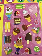Trend Sticker Sheets Lot Of 7 Sheets Floral Strawberry Chocolate Honey Scented