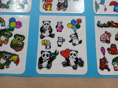 Vintage 1980s Prism Sticker Lot 12 Vending Sheets Unicorn Gorilla Snail Frog BJ