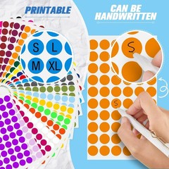12000 Assorted Colored Dot Stickers – 1/2 Inch Adhesive Labels for Organizing