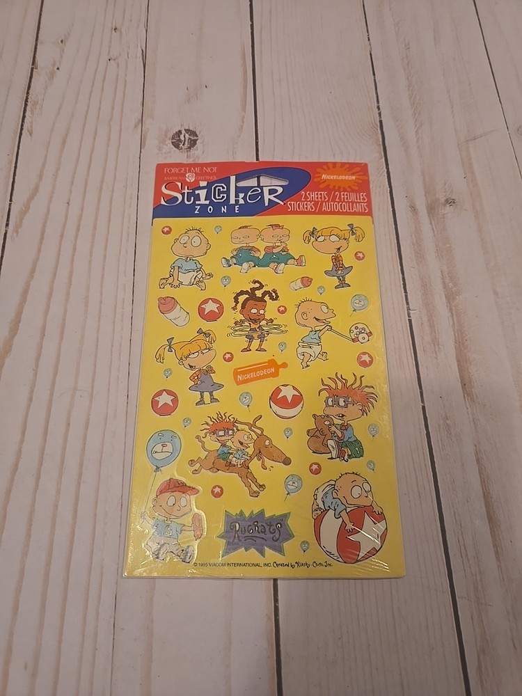 Vintage package of Nickelodeon Rugrats Stickers ~ American Greetings 1996~ NIP!