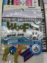 Vintage SandyLion And More Dog Stickers Scrapbook Lot B139