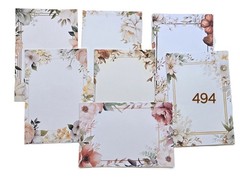 Floral Frames Junk Journals Invitations Notes