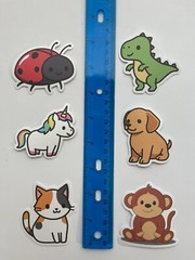 Animal Stickers – 100 STICKERS – Cute Animals Funny Stickers, Kids, Boys, Girls