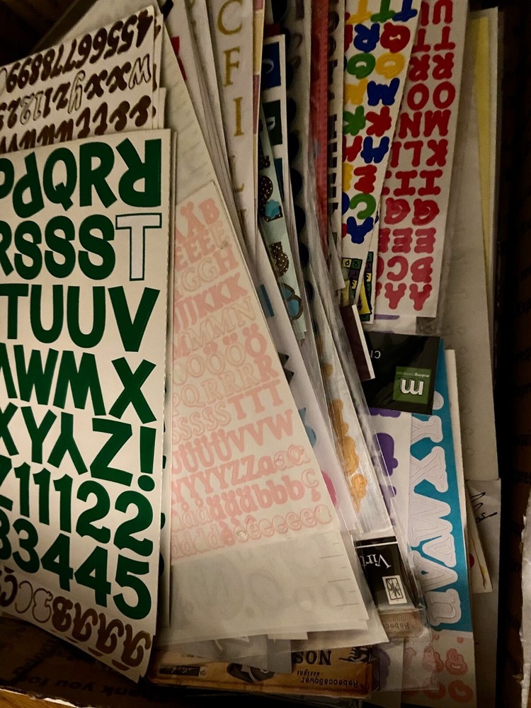 HUGE PRICE DROP Alphabet Packs Sets Lots Creative Memories, Making Memories, Etc