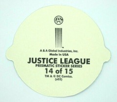 Batman DC Justice League Prism Vending Sticker Retro Collectible #14 of 15