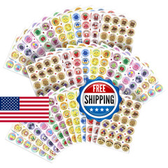 VKPI Scratch and Sniff Stickers – 864 Pieces, 12 Different Scents, 36 Sheets – R