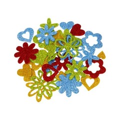 Sparkling Number Star Heart Flower Sticker for Kid Craft Birthday Decoration