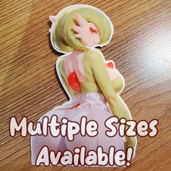 Gardevoir sticker, anime girl laminated glossy vinyl Pokemon