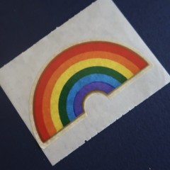 Vintage 1979 & 80s Sticker Lot Illuminations- Rainbow Unicorn Whale Colorful