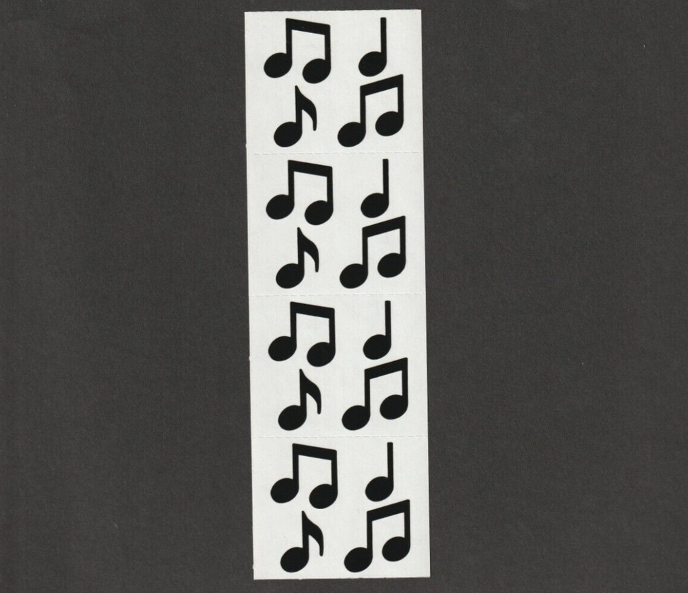 Vintage Mrs Grossman Stickers Music Notes Musical Black Multi Color – YOU PICK