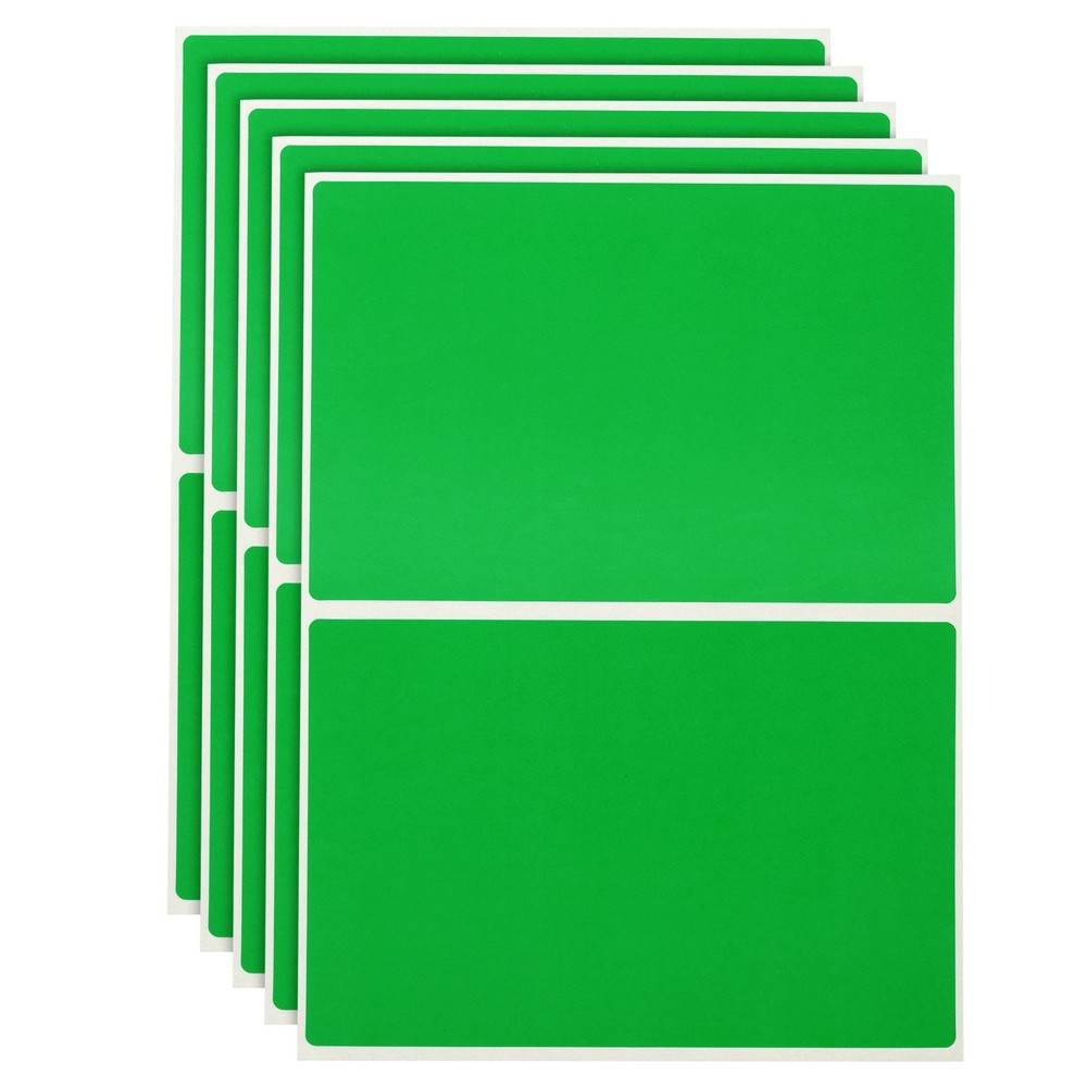 120 Sheet Label Stickers 3 x 2 Inch Rectangle Coding Labels for Office, Green