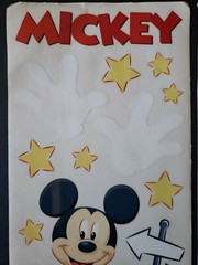 New (3) SandyLion Disney Stickers Mickey Mouse Goofy Alphabet ABCs Disneyland