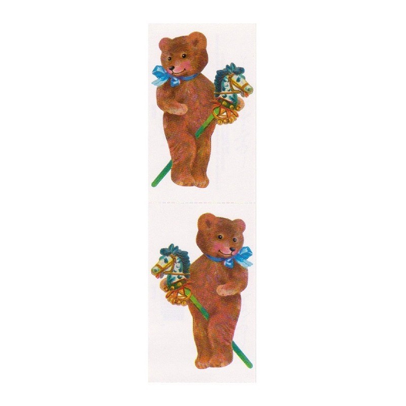 Michel & Co. Retro Sticker (Teddy Bear & Rocking Horse)