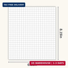 1/4″ White Dot Stickers 2750 PCS Small Round Circle Stickers Tiny Mini Little Co