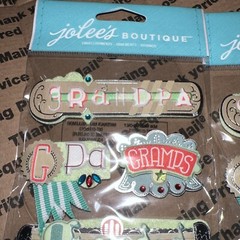 Grandpa Gpa Gramps Grandad Papa Jolee’s 3D Stickers. Lot of 2 Brand New