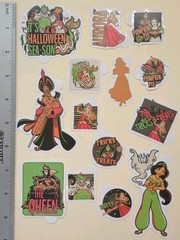 Disney Princess / Happy Halloween 14 Vinyl Decal Stickers. Waterproof.