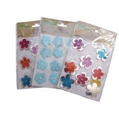 Crafter’s Square Flower Butterfly Garden Cat Cactus Sticker Large Lot 20 Package