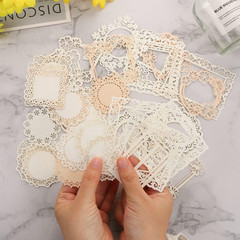 40 Pcs Vintage Scrapbooking Supplies Lace Scrapbook Paper Scrapbook