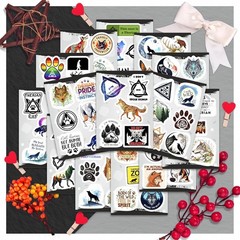 100pc Therian Stickers – Waterproof Vinyl Decals for Laptops & Water Bottles