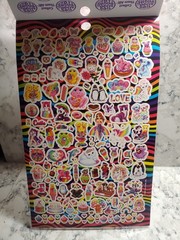 🌈Lisa Frank Sticker 3 Books Of 5 Sticker Sheets 600 Stickers Bendon New Booklet