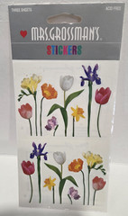 VTG New Grossman Stickers Sealed Pack 3 Three Sheets 1998 USA Flowers