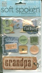 FAMILY GRANDFATHER Papa Grandpa Greatest ever MAMBI Soft Spoken Stickers3