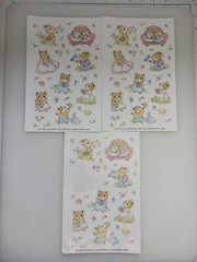 Vtg Sticker Sheets Mouse Mice Cute Cartoon Animals Current 3 Sheets -1 Sticker