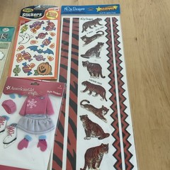 Lot Of 4 Stickers Girl Scout Scratch N Smell American Girl NRN Design
