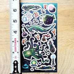 Stickii – Deep Sea Creatures Sticker Sheet – Underwater Ocean Monster Stickers