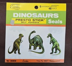 Vintage Eureka sticker lot, new old stock- 288 stickers / seals. Books Complete!