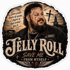 Jelly Roll Sticker/Country/Country Music/Save Me From Myself