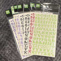 Huge Alphabet Sticker Lot Scrapbooking Letters Numbers Bundle