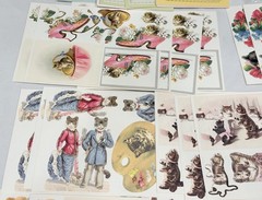 Anna Griffin AG848 «FELINE CARD TOPPERS» Embellishments Card-Layers Cats 313-Pcs