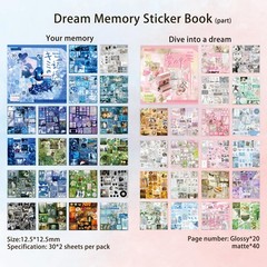 Dreamcore Japanese Aesthetic 14.6 X 10.7 X 1.0 Centimeters, Dream Memory 2in1