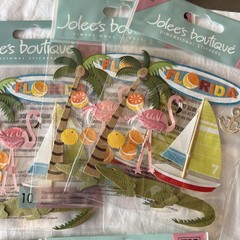 Jolee’s 3D embellished stickers New LOT of 25 vary themes Hawaii Cruise Travel