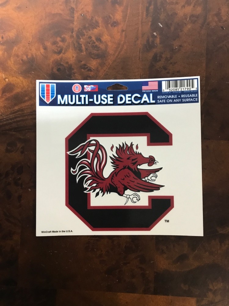 NCAA Multi-Use Decal Reusable/Removable – WinCraft NEW-UNIV SOUTH CAROLINA