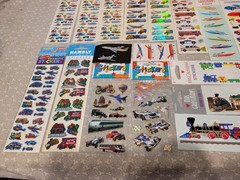 Vintage Sandylion Mrs. Grossmans Car Transportation Sticker Sheet Album Book Lot
