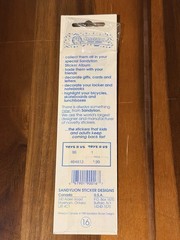 One module with original packaging Vtge sandylion mother Of Pearl Heart sticker
