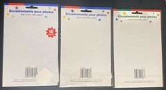 NEW 3 Pack Lot Photo frames Party,School,Christmas For Scrapbooking Acid Free