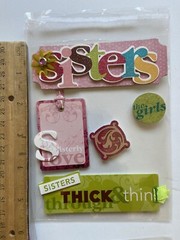 unbranded mixed lot “family “ 3D stickers & Sticker. Incomplete- Good-
