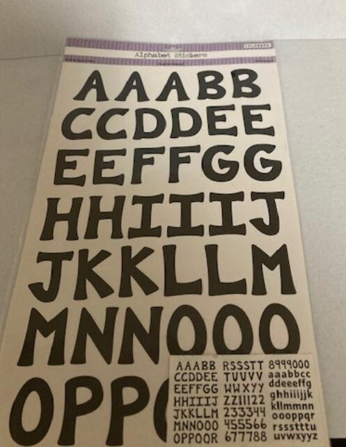Colorbok – Alphabet Stickers -Mega Licorice Casual – # 18909 – New Package