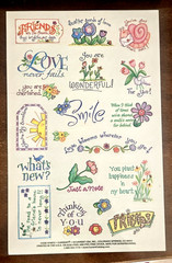 Current Catalog Friendship themed stickers, friendship floral themed stickers