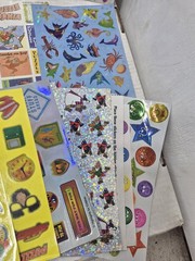 Lot of Vintage 1990s Y2K Collectible Stickers Sheets Highlight/Shapes/Other