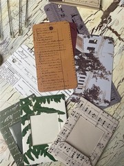 Vintage LOT OF REBECCA SOWER ATTIC COLLECTION scrapbook Embellishments