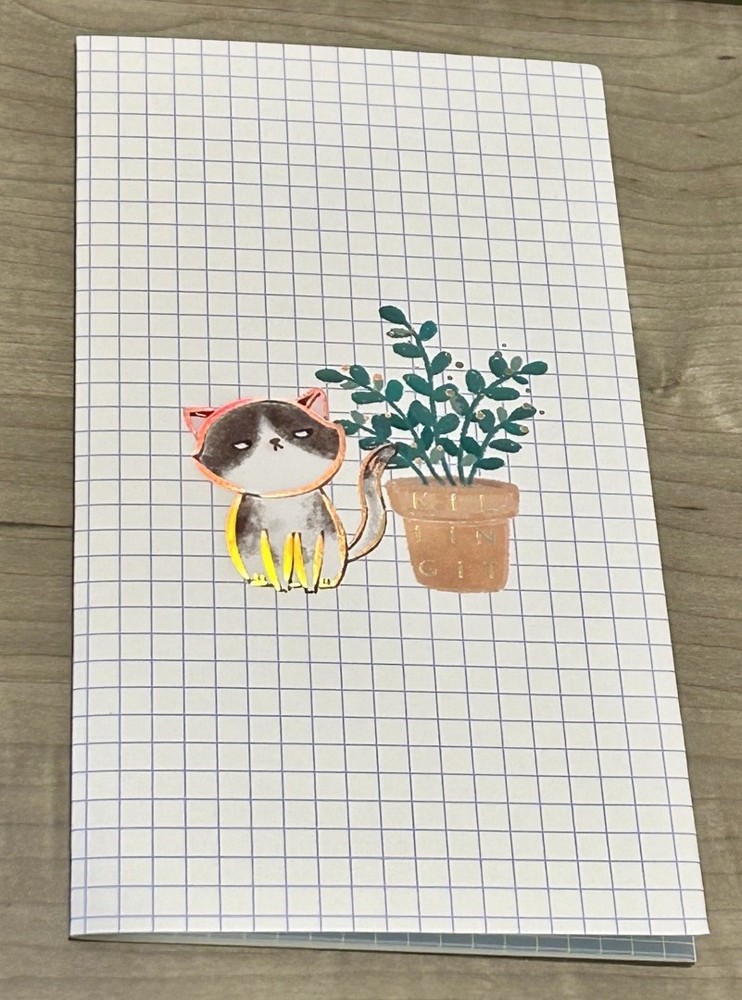 New Happie Scrappie “Killing It” Kittens Hobonichi Sticker Folder