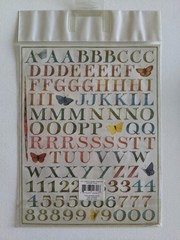 Nature’s Garden M Bastin Acid & Lignin Free  Alphabet Letters & Numbers Stickers