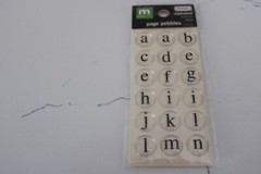 Making Memories Details Alphabet Medium Black Page Pebbles Scrapbooking Crafts