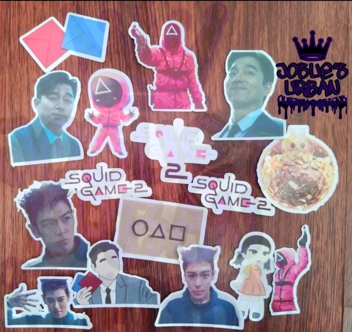 16pcs Squid Game Season 2 Glossy Stickers