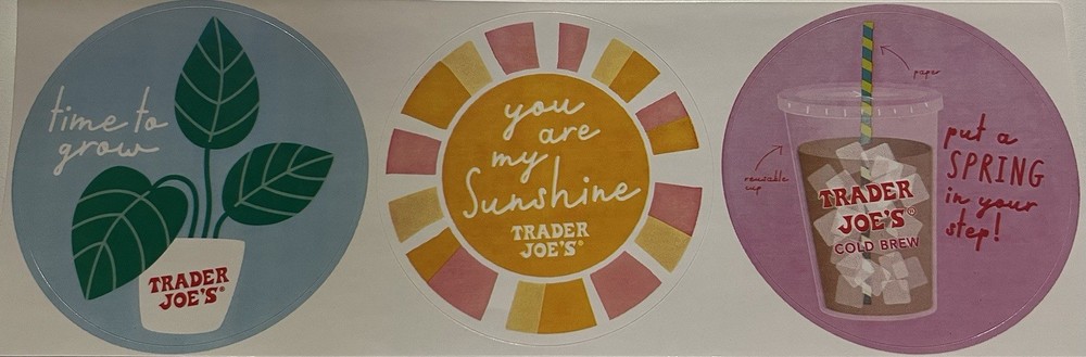 Trader Joe’s Stickers Jumbo 3’ Ice Coffee