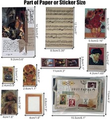 Creative Vintage Scrapbooking Supplies Pack: 200PCS for All Your Crafting Needs
